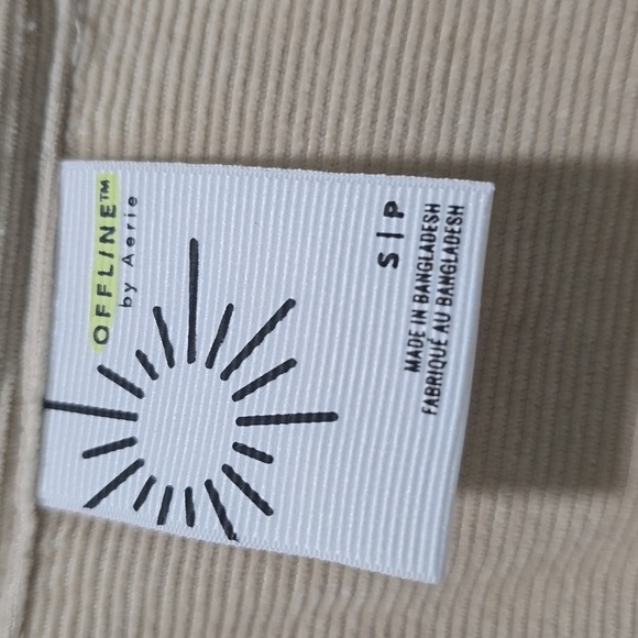 Aerie Light Tan Corduroy Half-zip Utility Jacket - Picture 3 of 4